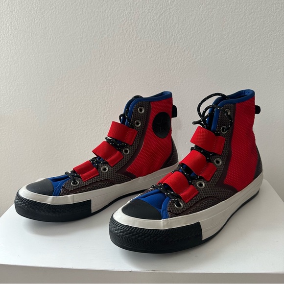 Converse Chuck 70 Tech Hiker High Top Sneakers Men’s Size 8 Red Blue Putty